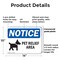 Signmission Pet Relief Area, 14 in W x Rectangle, Plastic OS-2PACK-NS-P-1014-L-17246 - alternate 8